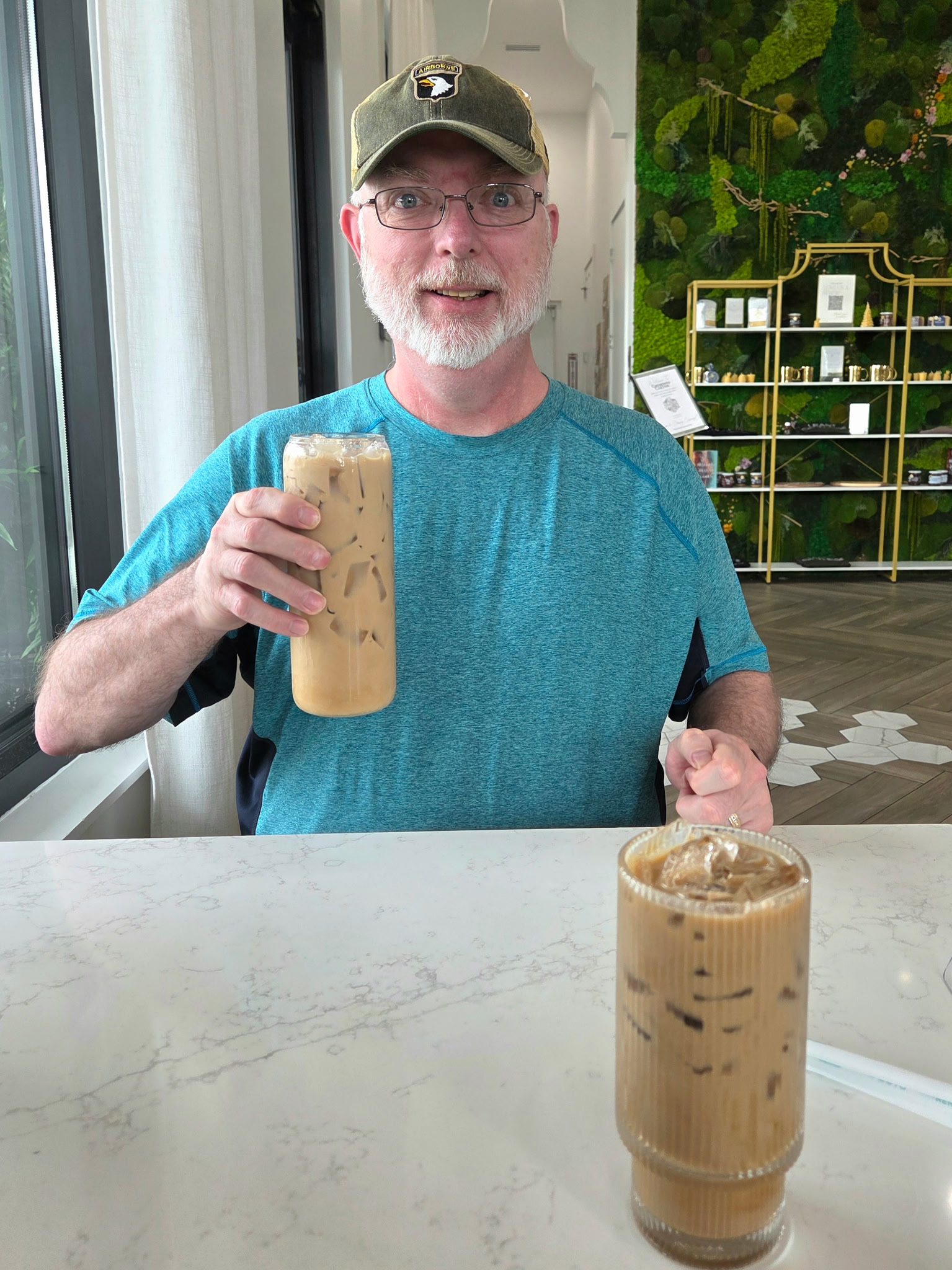 Me with my latte